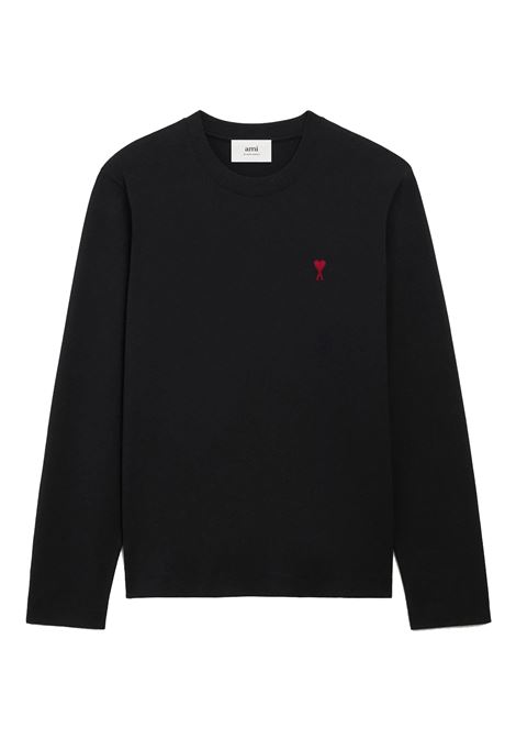 t-shirt ls red adc unisex nera AMI PARIS | BFUTS235.724001